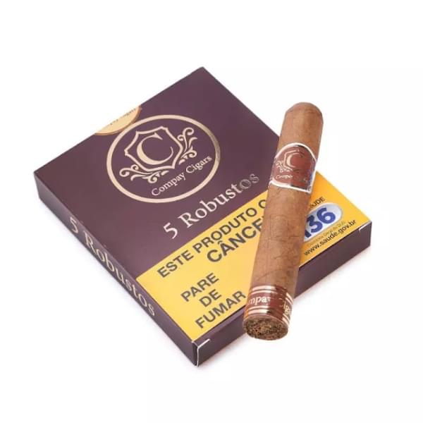 Caixa de Charuto Compay Cigars Robusto Com 5 Unidades